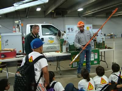 Ray Martinez and Dave Mixa at Farm Safety Day.